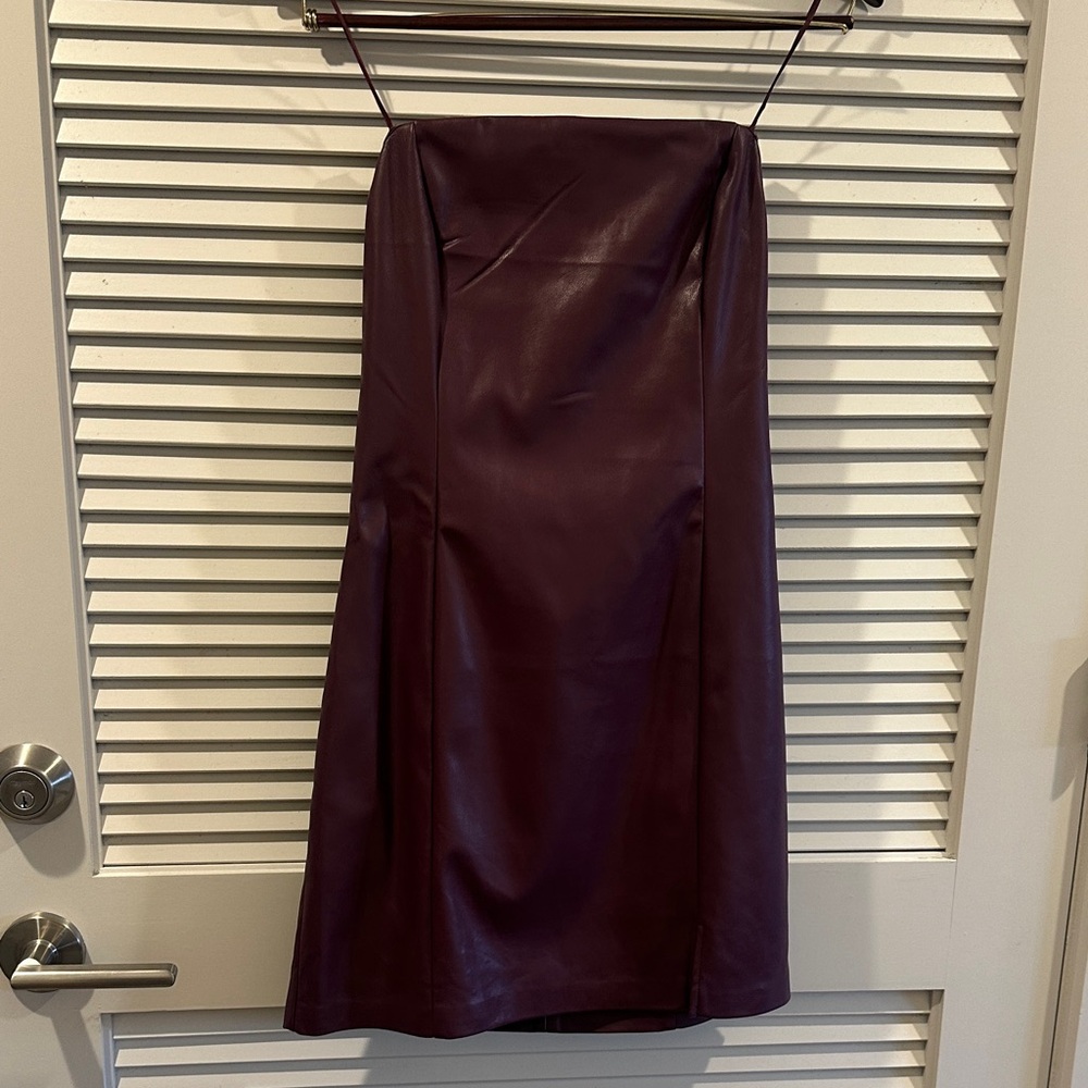 Purple Strapless Dress